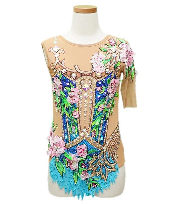 レース仕上げのオーダーメイド作品 - 新体操レオタード | MASH Leotard